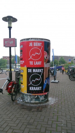 te laat...